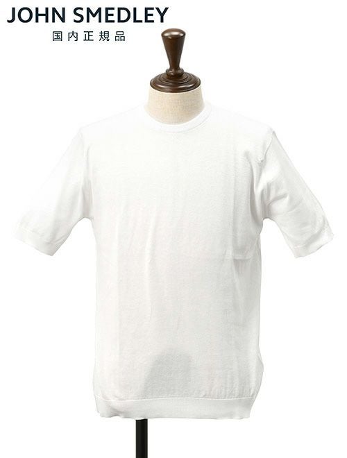 ジョンスメドレー JOHN SMEDLEY クルーネックニット メンズ 半袖ニット