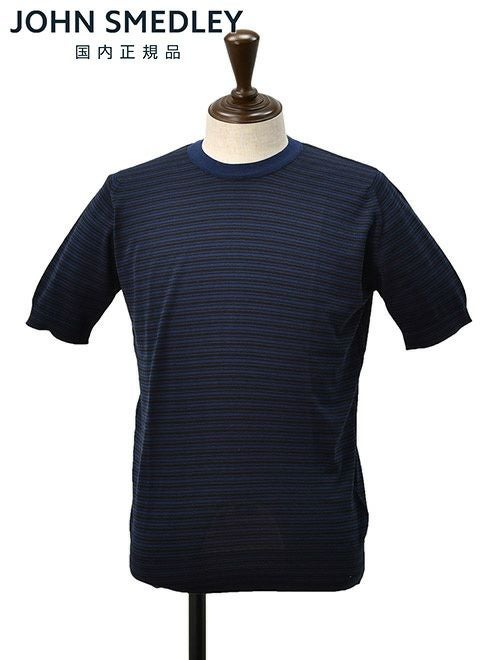 ジョンスメドレー JOHN SMEDLEY クルーネックニット メンズ 半袖ニット