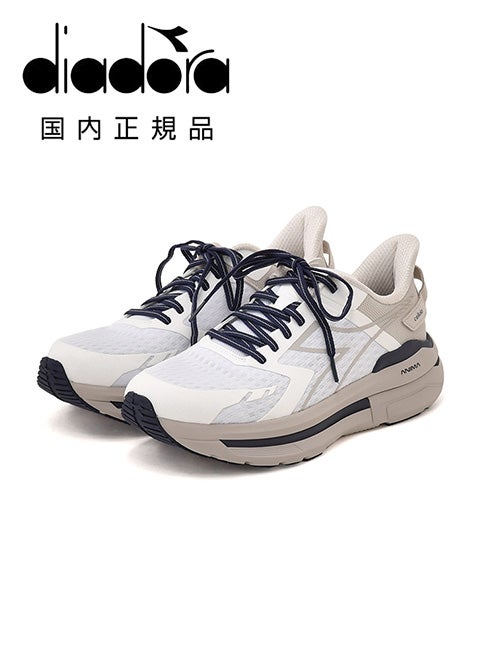 ディアドラDIADORAランニングスニーカーメンズレースアップシューズCELLULAホワイトナイロンメッシュ生地厚底ソールACTIVEコレクション国内正規品でらでら公式ブランド
