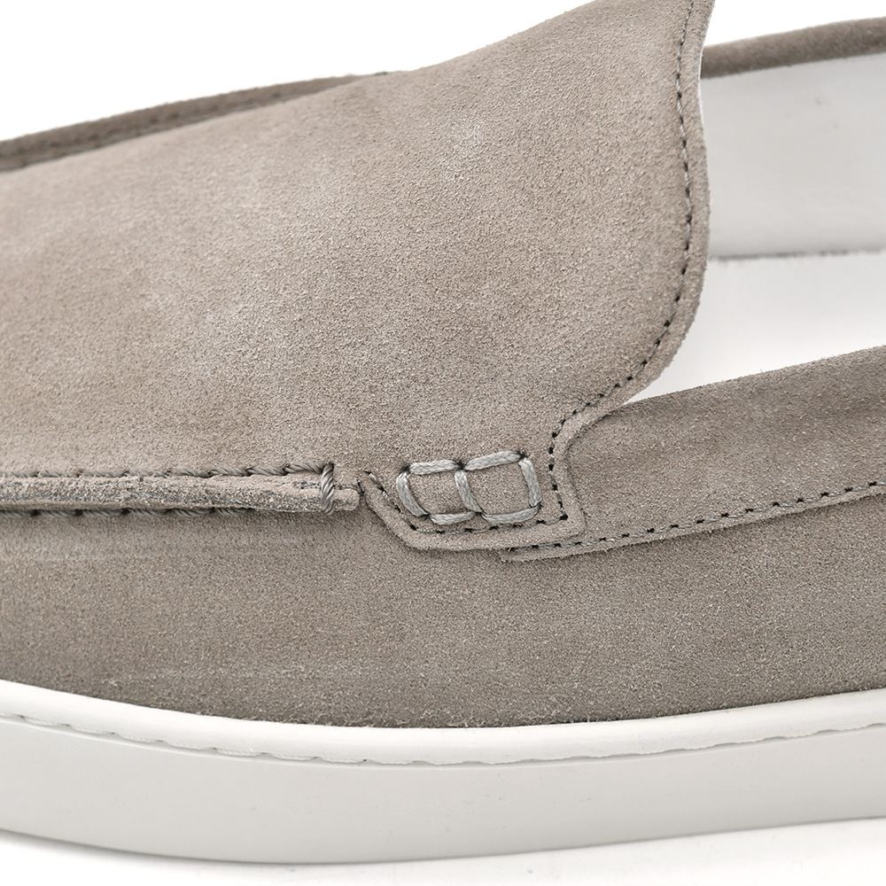 ペリーコサニーPELLICOSUNNYスリッポンメンズモカシン型シューズスエードレザーライトグレーBARTEXバーテックスM0052.0cmソール国内正規品でらでら公式ブランド