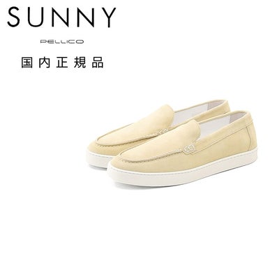 ペリーコサニーPELLICOSUNNYスリッポンメンズモカシン型シューズスエードレザーライトベージュBARTEXバーテックスM0052.0cmソール国内正規品でらでら公式ブランド