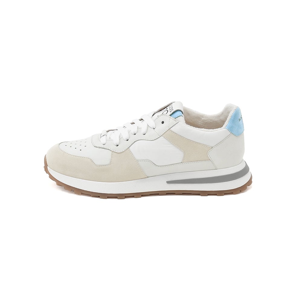 ブロックス79BLOCKS79ローカットスニーカーメンズレースアップシューズJOGGERモデルスエード×ナイロンブランドロゴグレー×ホワイトラバーソール国内正規品でらでら公式ブランド