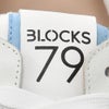 ブロックス79BLOCKS79ローカットスニーカーメンズレースアップシューズJOGGERモデルスエード×ナイロンブランドロゴグレー×ホワイトラバーソール国内正規品でらでら公式ブランド