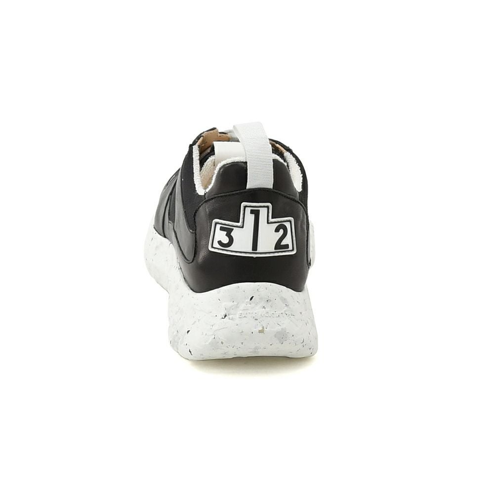 ブロックス79BLOCKS79レザースニーカーメンズレースアップシューズCOBIモデルブラックナンバリング風デザインブラック黒厚底ソール国内正規品でらでら公式ブランド