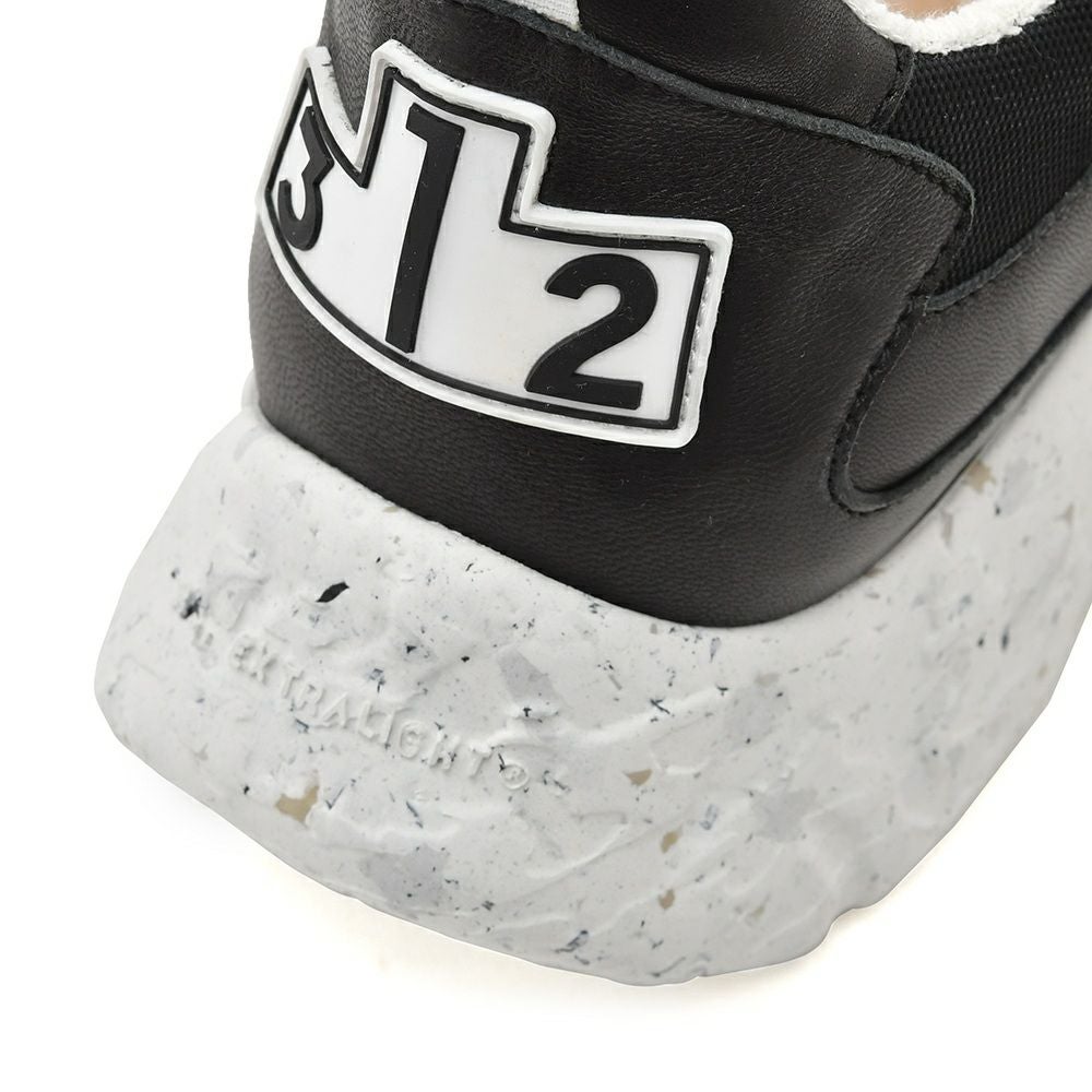 ブロックス79BLOCKS79レザースニーカーメンズレースアップシューズCOBIモデルブラックナンバリング風デザインブラック黒厚底ソール国内正規品でらでら公式ブランド