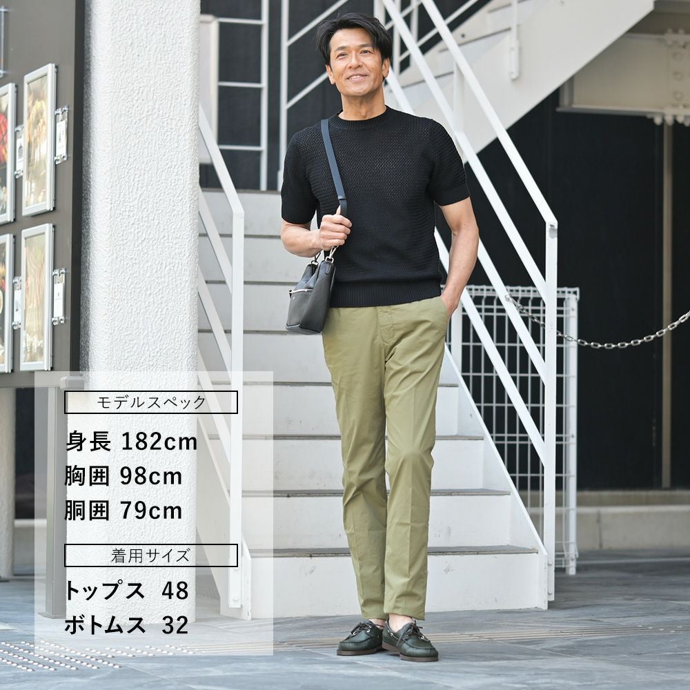 【preSALE!20%off】インコテックススラックスINCOTEXSLACKSイージーパンツメンズ11SA66コットンポプリン生地オリーブゴムウエスト&ドローコードスリムテーパードフィット国内正規品でらでら公式ブランド