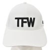 TFW49ティーエフダブリューフォーティーナインベースボールキャップメンズテクニカル帽子6パネル刺繍ロゴベルクロアジャスター調節ポリエステルホワイト白ゴルフ国内正規品でらでら公式ブランド