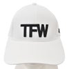 TFW49ティーエフダブリューフォーティーナインベースボールキャップメンズテクニカル帽子6パネル刺繍ロゴベルクロアジャスター調節ポリエステルホワイト白ゴルフ国内正規品でらでら公式ブランド