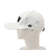 TFW49ティーエフダブリューフォーティーナインベースボールキャップメンズテクニカル帽子6パネル刺繍ロゴベルクロアジャスター調節ポリエステルホワイト白ゴルフ国内正規品でらでら公式ブランド