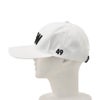 TFW49ティーエフダブリューフォーティーナインベースボールキャップメンズテクニカル帽子6パネル刺繍ロゴベルクロアジャスター調節ポリエステルホワイト白ゴルフ国内正規品でらでら公式ブランド