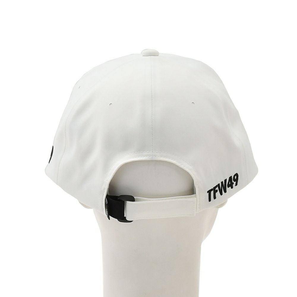 TFW49ティーエフダブリューフォーティーナインベースボールキャップメンズテクニカル帽子6パネル刺繍ロゴベルクロアジャスター調節ポリエステルホワイト白ゴルフ国内正規品でらでら公式ブランド