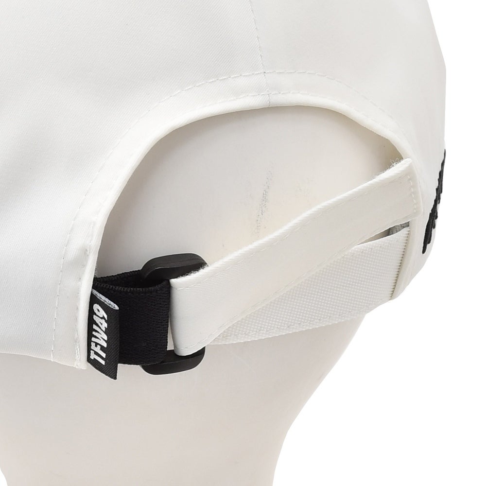 TFW49ティーエフダブリューフォーティーナインベースボールキャップメンズテクニカル帽子6パネル刺繍ロゴベルクロアジャスター調節ポリエステルホワイト白ゴルフ国内正規品でらでら公式ブランド