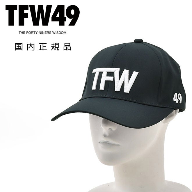 TFW49ティーエフダブリューフォーティーナインベースボールキャップメンズテクニカル帽子6パネル刺繍ロゴベルクロアジャスター調節ポリエステルネイビー紺ゴルフ国内正規品でらでら公式ブランド
