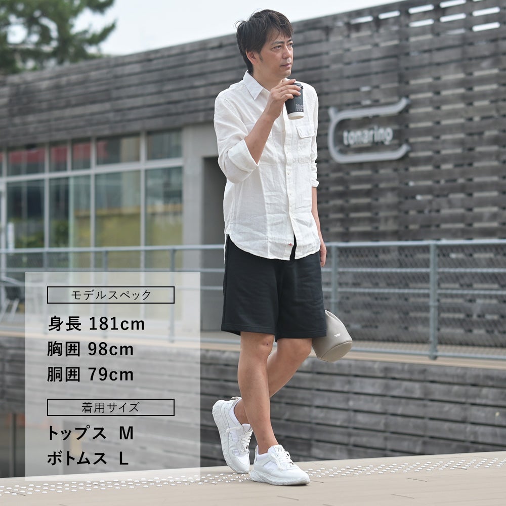 リプレイREPLAYイージーショーツメンズM9032ハーフパンツブラック黒コットンスウェットレギュラーシルエット国内正規品でらでら公式ブランド