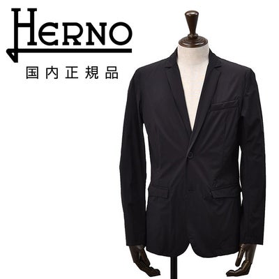 【preSALE!20%off】ヘルノHERNOナイロンジャケットメンズ2つ釦シングル撥水FUNCTIONALWARDROBEブラック黒超軽量ストレッチナイロンGA000179U国内正規品でらでら公式ブランド