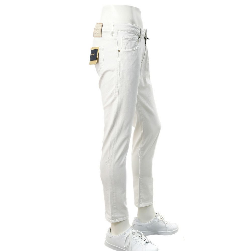 【preSALE!20%off】インコテックスブルーディヴィジョンINCOTEXBLUEDIVISIONデニムパンツメンズストレッチジーンズホワイトスリムテーパードレザーバックパッチ国内正規品でらでら公式ブランド