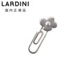 ラルディーニLARDINIブート二エールメンズラペルピン花形クリップタイプフラワーモチーフメタルシルバーメッキステンレスブランド専用BOXギフトプレゼント国内正規品でらでら公式ブランド