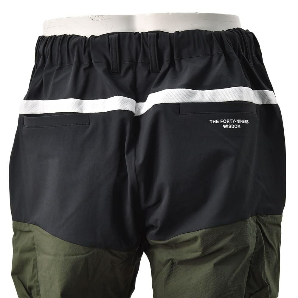 TFW49ティーエフダブリューフォーティーナインカーゴショーツメンズ半袖切り替えデザインブラック×カーキポリエステル吸水速乾接触冷感UVカット国内正規品でらでら公式ブランド