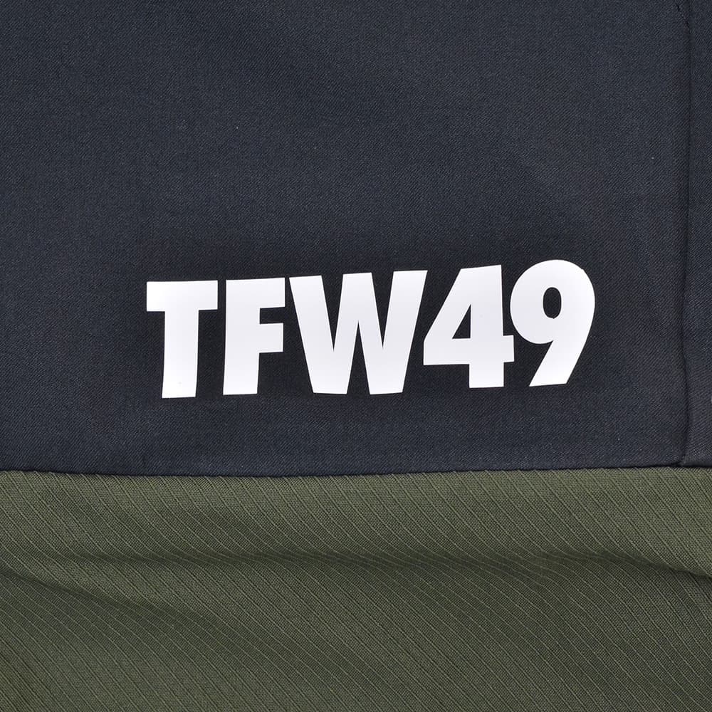 TFW49ティーエフダブリューフォーティーナインカーゴショーツメンズ半袖切り替えデザインブラック×カーキポリエステル吸水速乾接触冷感UVカット国内正規品でらでら公式ブランド