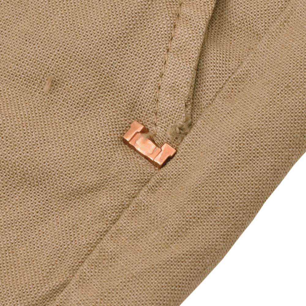 アントレアミENTREAMIS微ストレッチパンツメンズ8188モデルリネンコットンブラウンクロップド丈スリムテーパード薄手国内正規品でらでら公式ブランド