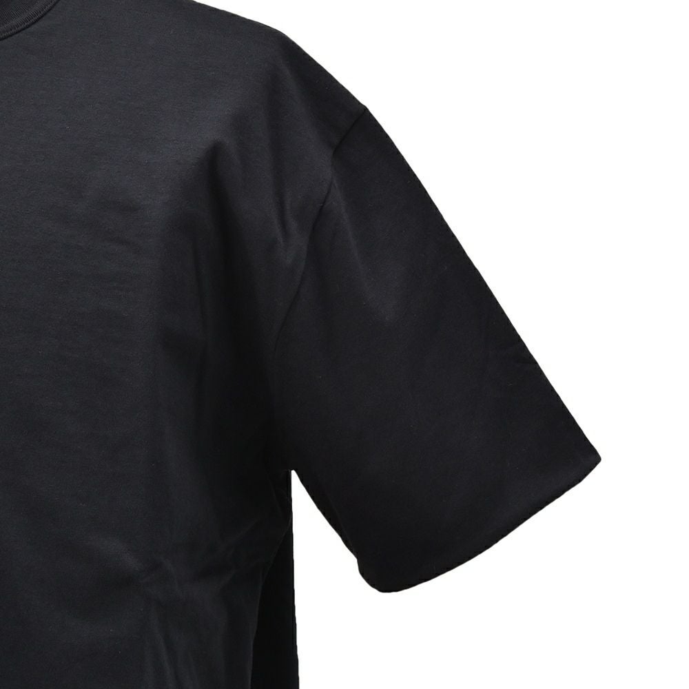 エラシオELACIOリバーシブルTシャツメンズ半袖クルーネックカットソーコットンスムースジャージーブラック×ホワイト黒×白無地デザインレギュラーシルエット国内正規品でらでら公式ブランド