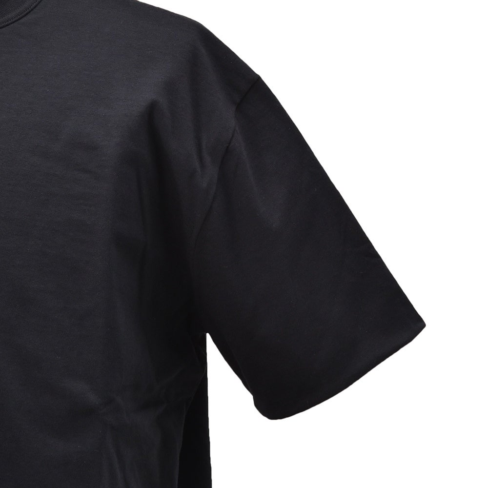 エラシオELACIOリバーシブルTシャツメンズ半袖クルーネックカットソーコットンスムースジャージーブラック×ホワイト黒×白無地デザインレギュラーシルエット国内正規品でらでら公式ブランド