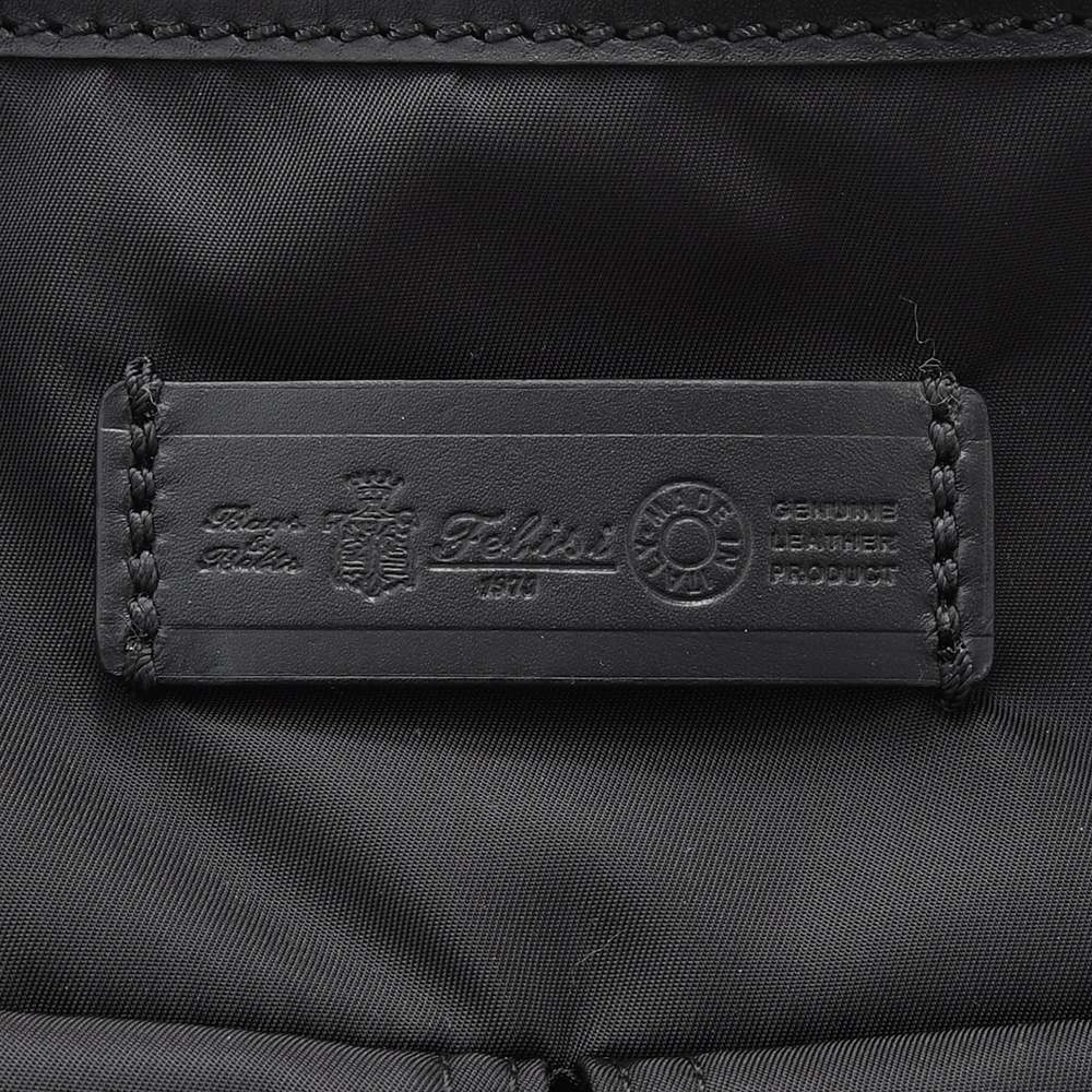 フェリージfelisiトートバッグメンズビッグスクエアフォルム23/3/1/DSシルキーナイロン×レザーブラック黒インバーテッドプリーツポケット1室構造男女兼用国内正規品でらでら公式ブランド