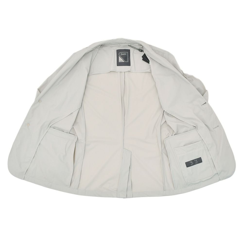 【preSALE!20%off】ヘルノHERNOナイロンジャケットメンズ2つ釦シングルフロント撥水軽量FUNCTIONALWARDROBEアイスグレーストレッチ性GA000179U国内正規品でらでら公式ブランド