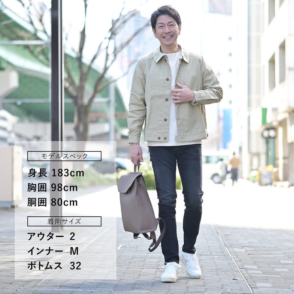 【ポイント8倍7/119:59まで】ルトラヴァイユールガリスLETRAVAILLEURGALLICEワークジャケットメンズサマーブルゾンアイリッシュリネンベージュラグランスリーブ裾アジャスターリラックスフィット国内正規品でらでら公式ブランド