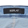 リプレイREPLAYデニムパンツメンズANBASSアンバスHYPERFLEXRE-USEDハイパーフレックスリユーズドライトブルーウォッシュスリムフィットレザーパッチ国内正規品でらでら公式ブランド