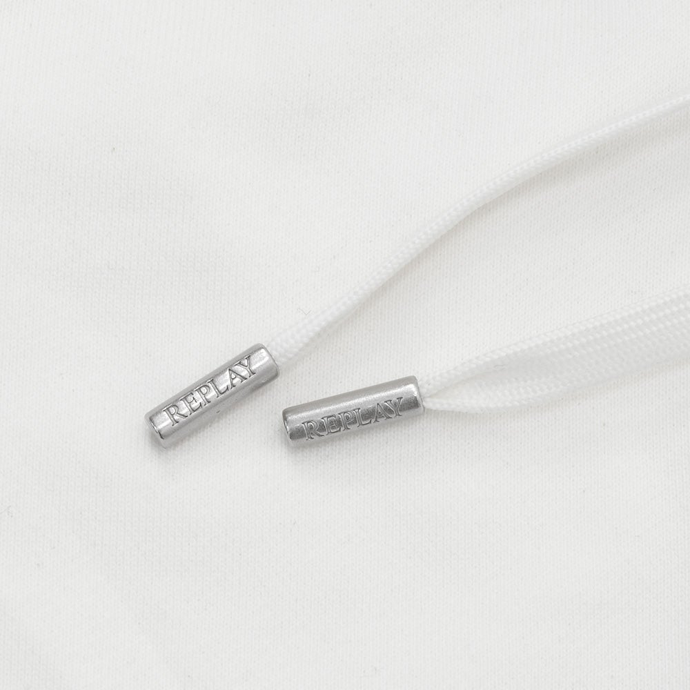 リプレイREPLAYイージーショーツメンズM9032ハーフパンツホワイト白コットンスウェットレギュラーシルエット国内正規品でらでら公式ブランド