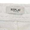 リプレイREPLAYイージーショーツメンズM9032ハーフパンツホワイト白コットンスウェットレギュラーシルエット国内正規品でらでら公式ブランド