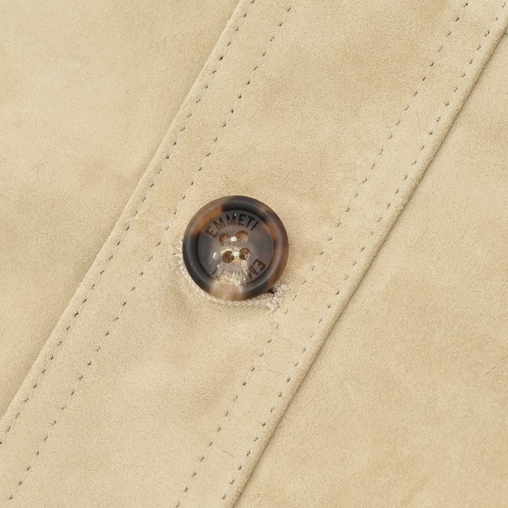 【ポイント8倍7/119:59まで】エンメティEMMETIドライビングブルゾンメンズGUS2モデルフライトジャケットA1型スペシャルカーフスキンスエードベージュスリムシルエット袖カフ仕様国内正規品でらでら公式ブランド