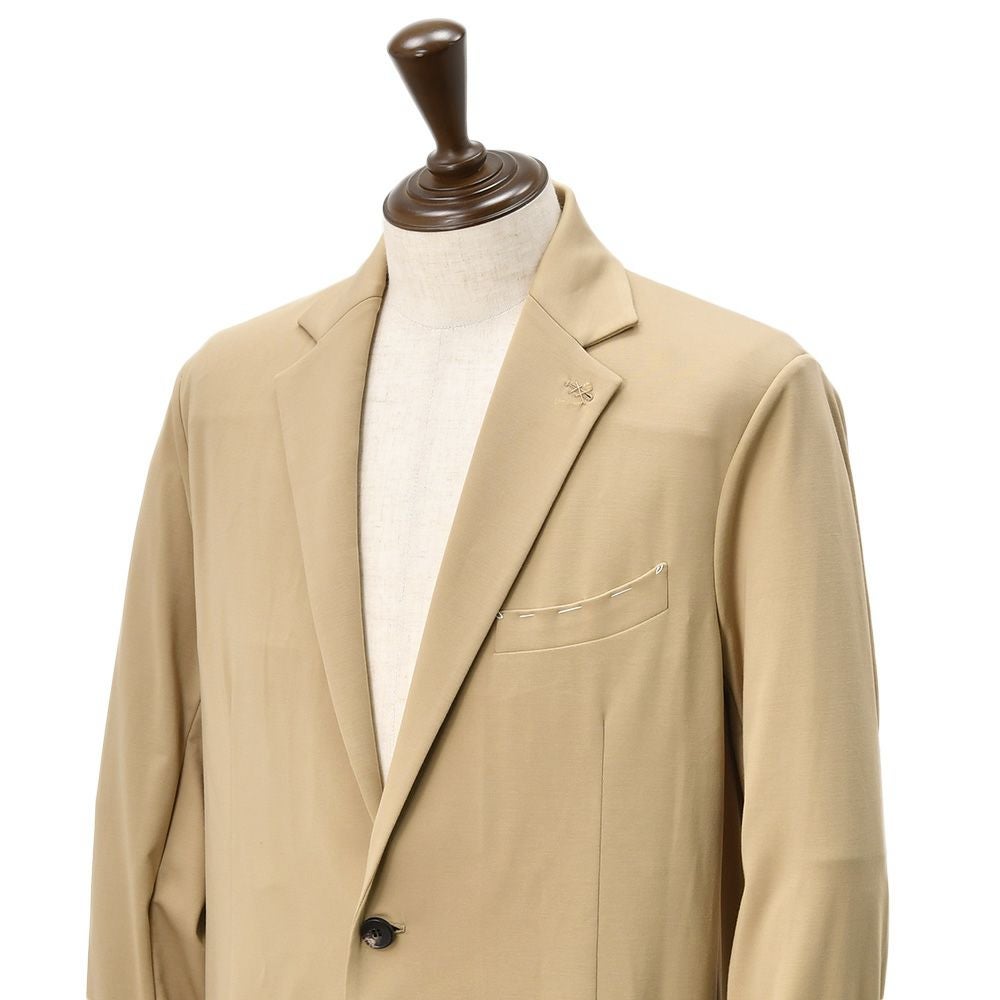 【preSALE!20%off】フィンジャックFinjackカジュアルジャケットメンズシングル2BフロントSGSNモデルベージュ筒袖レーヨンジャージー生地サマージャケットストレッチ国内正規品でらでら公式ブランド