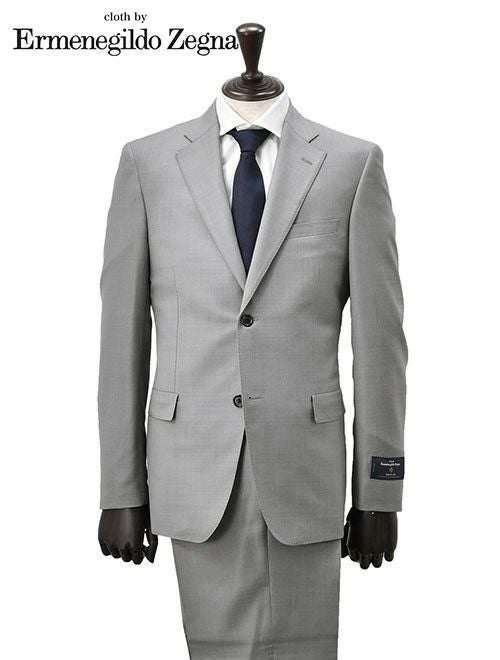 エルメネジルド ゼニア cloth by Ermenegildo Zegna シングルスーツ メンズ 2つ釦フロント サマーウール生地