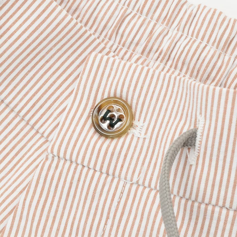 ベルウィッチBERWICHイージースラックスメンズジムモデルSAKE1PGYMテーパードパンツコードレン生地ブラウン×ホワイトストライプ柄ゴムウエスト&ドローコード仕様国内正規品でらでら公式ブランド