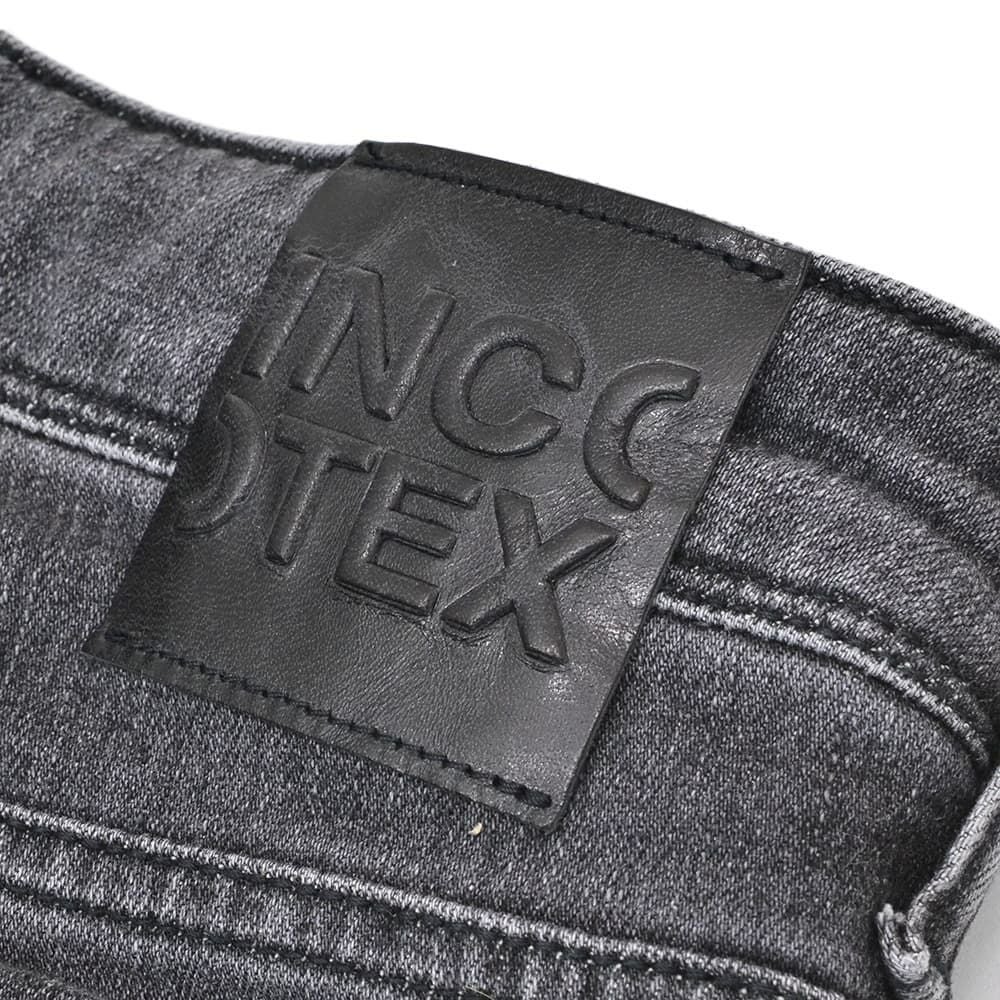 【preSALE!20%off】インコテックスブルーディヴィジョンINCOTEXBLUEDIVISIONデニムスラックスメンズストレッチジーンズブラックウォッシュスリムテーパードレザーバックパッチ国内正規品でらでら公式ブランド