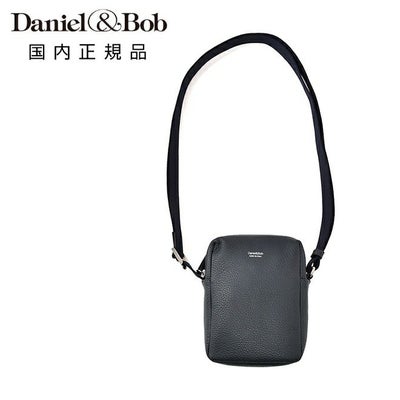 ダニエル&ボブDaniel&Bobショルダーミニポーチ男女兼用コンパクトバッグアルチェALCEシュリンクレザーネイビー紺調節可能コードブランドロゴデザインシルバーパーツ国内正規品でらでら公式ブランド