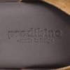 プレディビーノPREDIBINOスリッパ型サンダルメンズスエードレザークロスデザイン1730モデルブラウンレザーソールフットベッド仕様イタリア製でらでら公式ブランド