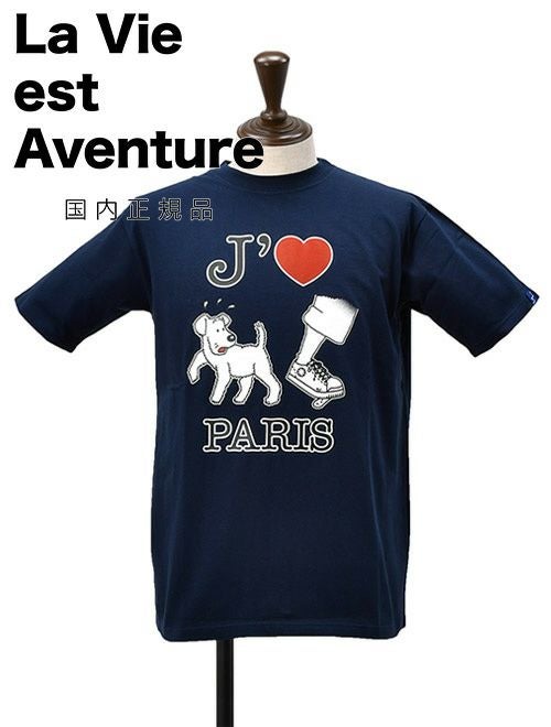 La Vie est Aventure ラ ヴィ エ アバンチュール 半袖Tシャツ メンズ