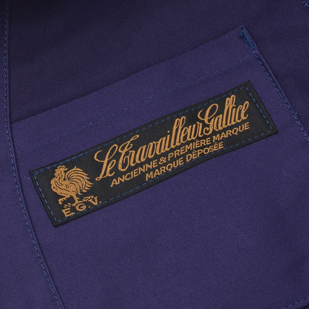 ルトラヴァイユールガリスLETRAVAILLEURGALLICEカバーオールジャケットメンズBLEUDETRAVAILコレクションモールスキンブルーネイビーレギュラーフィット国内正規品でらでら公式ブランド