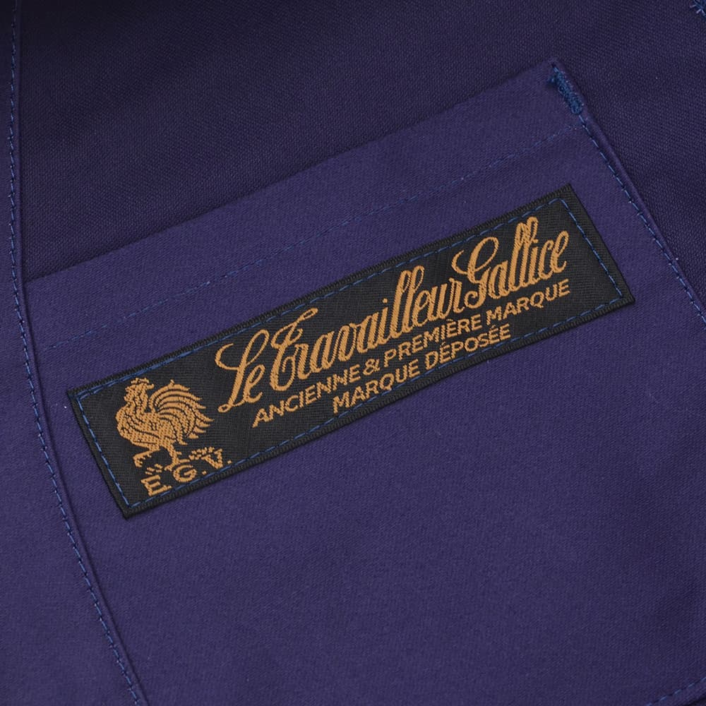 ルトラヴァイユールガリスLETRAVAILLEURGALLICEカバーオールジャケットメンズBLEUDETRAVAILコレクションモールスキンブルーネイビーレギュラーフィット国内正規品でらでら公式ブランド
