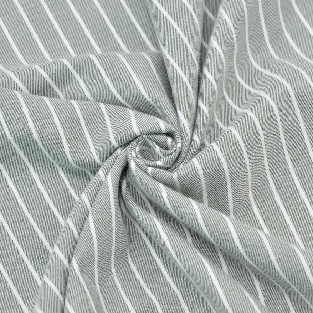 フィナモレFinamore長袖カジュアルシャツメンズSIMONEシモーネコットン生地オリーブグレーストライプブランドロゴ入り貝釦製品洗いカッタウェイ襟国内正規品でらでら公式ブランド