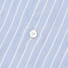 フィナモレFinamore長袖カジュアルシャツメンズSIMONEシモーネコットン生地サックスブルーストライプブランドロゴ入り貝釦製品洗いカッタウェイ襟国内正規品でらでら公式ブランド