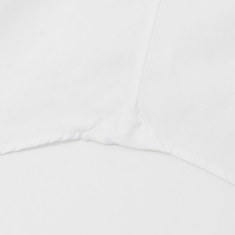 フィナモレFinamore長袖カジュアルシャツメンズSIMONEシモーネコットン生地ホワイト白ブランドロゴ入り貝釦製品洗いカッタウェイ襟国内正規品でらでら公式ブランド