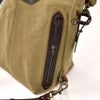 ブルードゥシャフBleudechauffeバックパックメンズWOODYウッディコットンキャンバスカーキレザーコンビSサイズフェルトショルダーストラップフランス製国内正規品でらでら公式ブランド