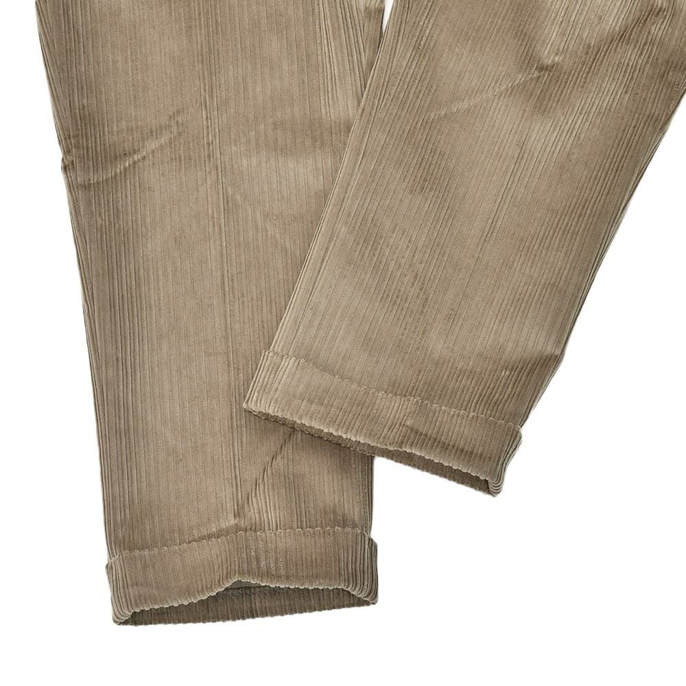 ベルウィッチBERWICHチノスラックスメンズコーデュロイパンツスコッチSCOTCHコットングレージュワイドシルエットサイドアジャスター調節国内正規品でらでら公式ブランド