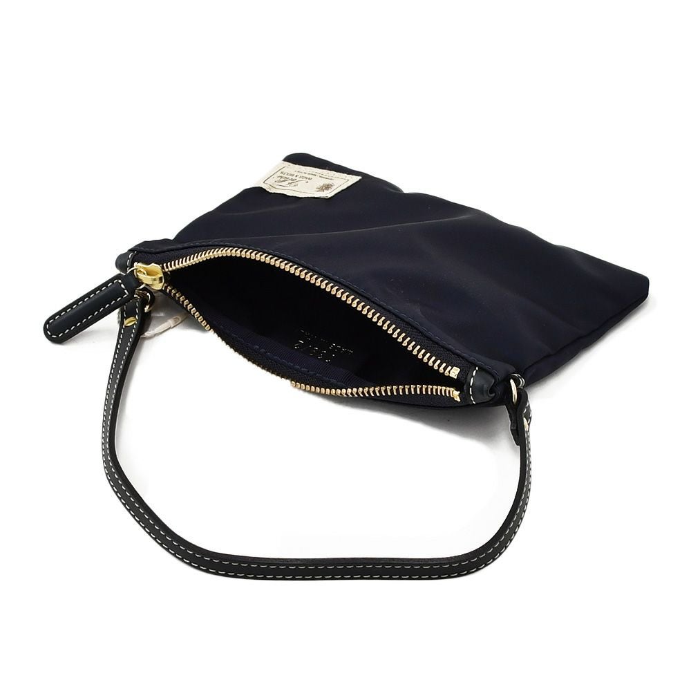 フェリージFelisiマルチケース男女兼用739/2/DSシルキーナイロンネイビー紺レザーストラップ付きコンパクトポーチファスナー開閉式国内正規品でらでら公式ブランド