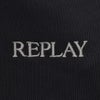 リプレイREPLAYジョガーパンツメンズスポーツジムジャージコットンブラック黒裾リブ国内正規品でらでら公式ブランド