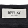 リプレイREPLAYジョガーパンツメンズスポーツジムジャージコットンブラック黒裾リブ国内正規品でらでら公式ブランド